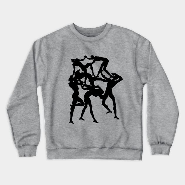 Six Acrobats Crewneck Sweatshirt by Rough-Cut Head